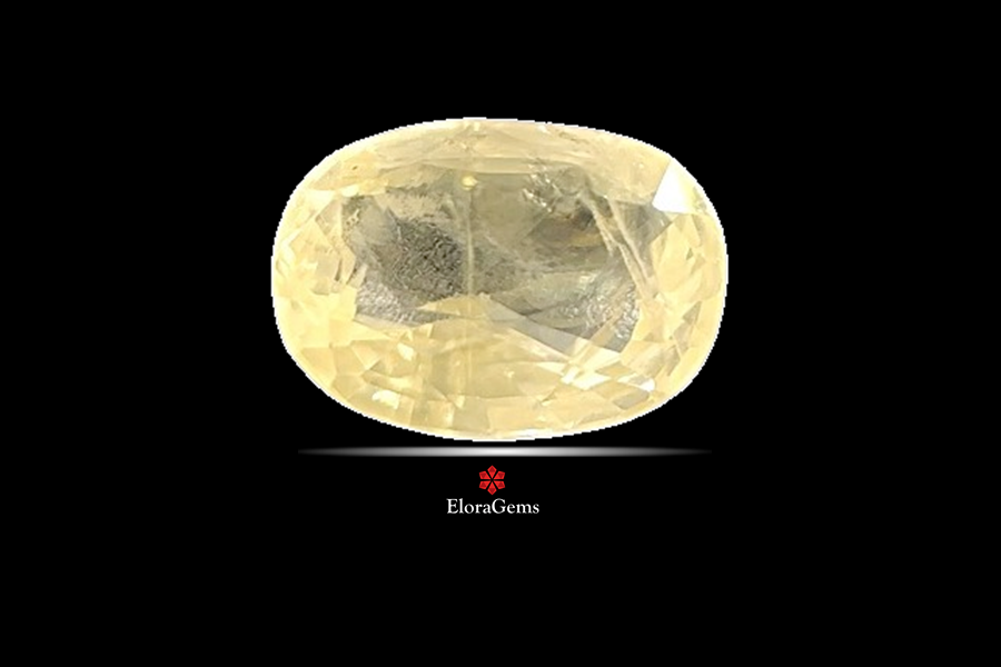 Yellow Sapphire (Pushparag) 10x7 MM 3.28 carats