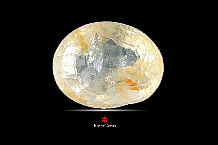 Yellow Sapphire (Pushparag) 8x7 MM 2.08 carats