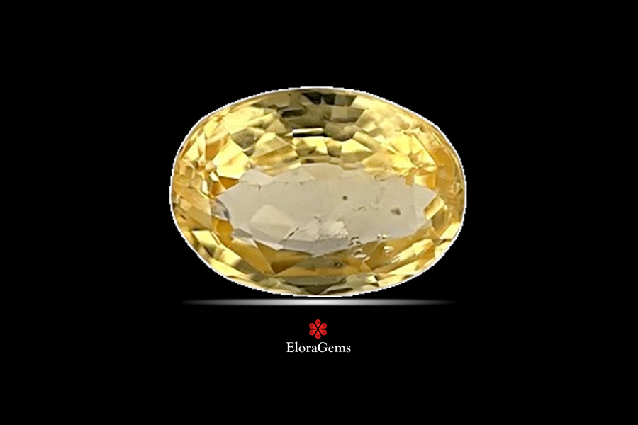 Yellow Sapphire (Pushparag) 8x6 MM 1.6 carats