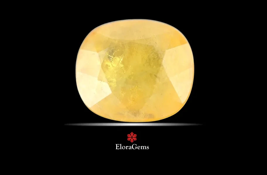 Yellow Sapphire (Pushparag) 12x11 MM 7.8 carats
