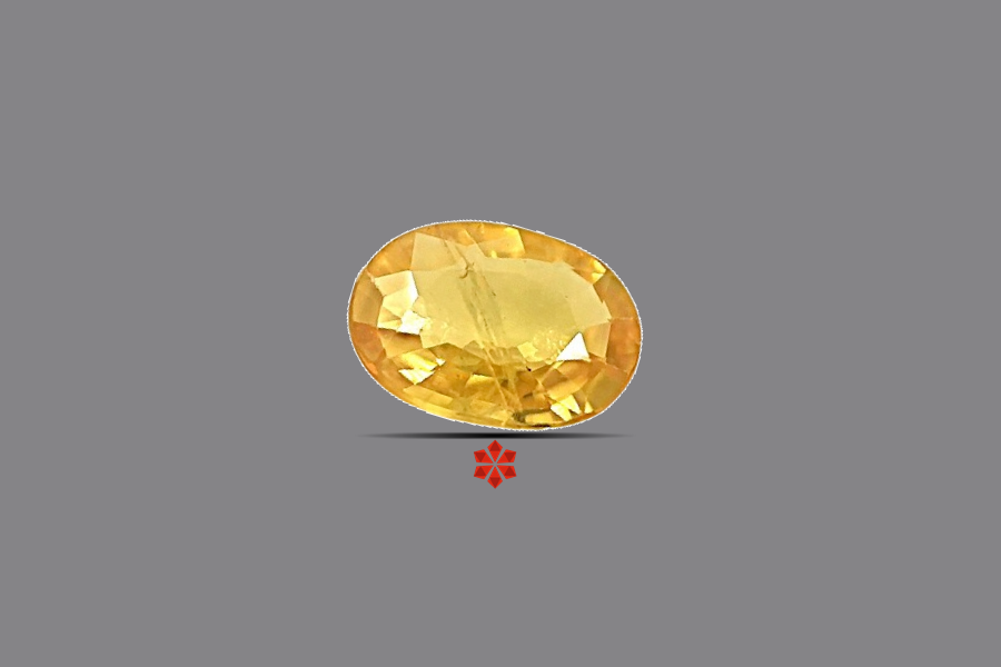 Yellow Sapphire (Pushparag) 8x6 MM 1.24 carats