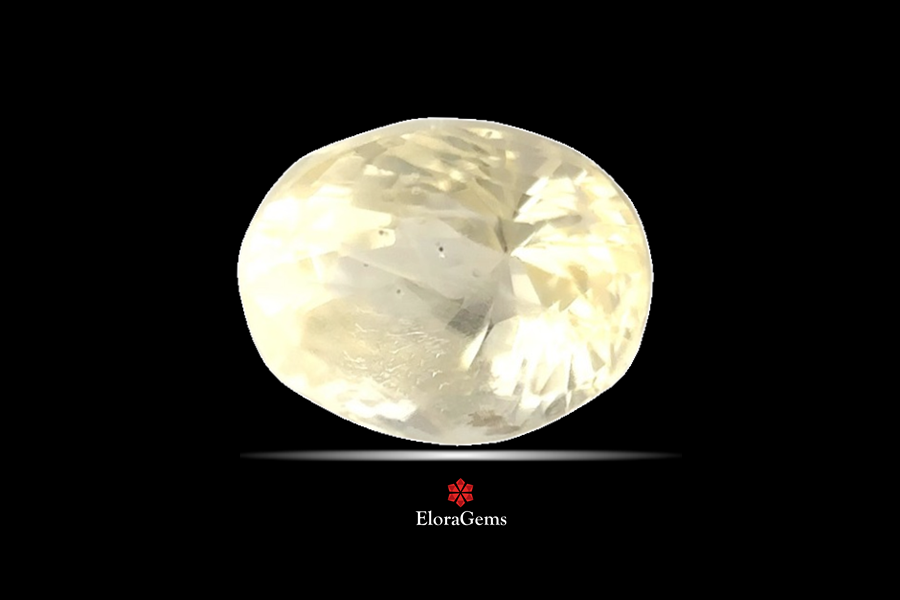 Yellow Sapphire (Pushparag) 9x7 MM 3.18 carats