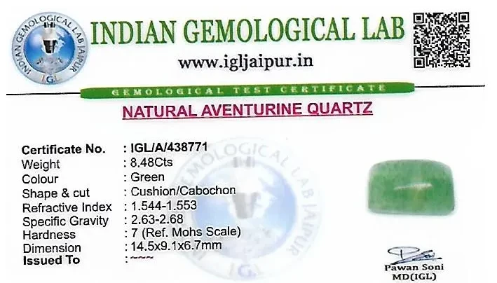 Aventurine 15x9 MM 8.48 carats