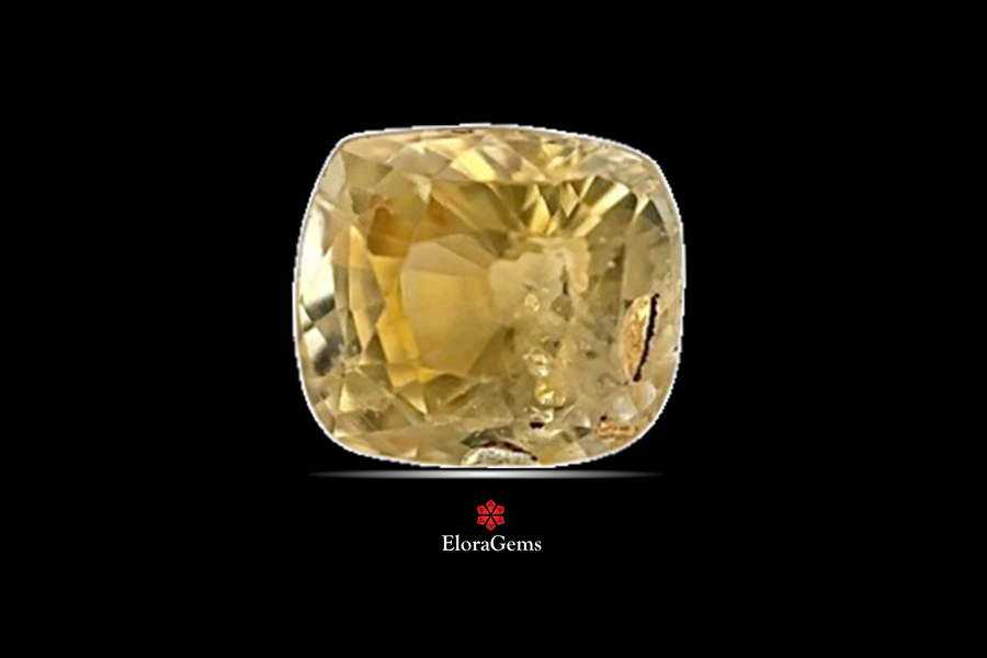 Yellow Sapphire (Pushparag) 7x6 MM 2 carats