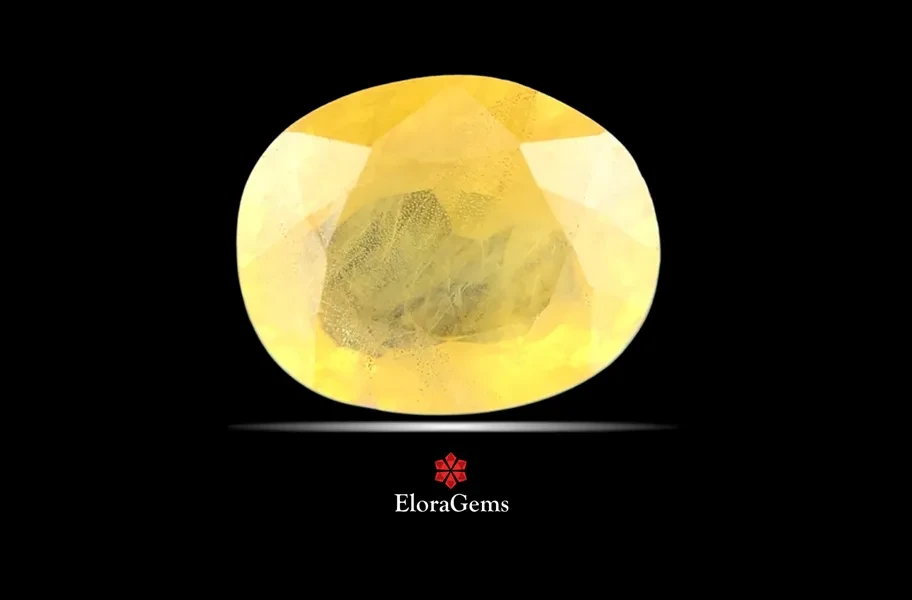 Yellow Sapphire (Pushparag) 11x9 MM 3.57 carats