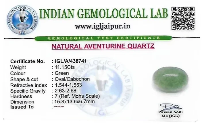 Aventurine 16x14 MM 11.15 carats